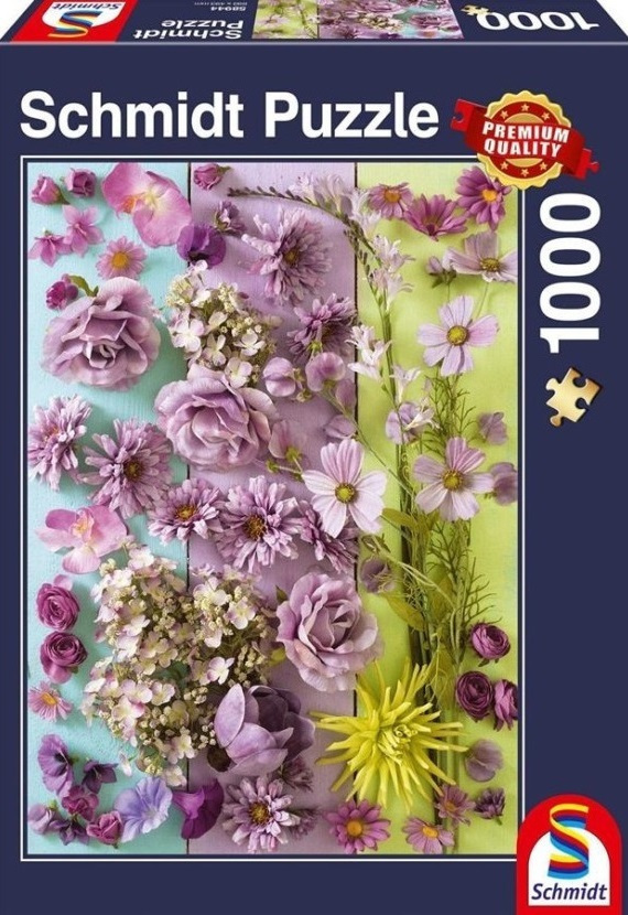 Schmidt Spiele  – Puzzle Violet Blossoms 1000 Pcs 58944