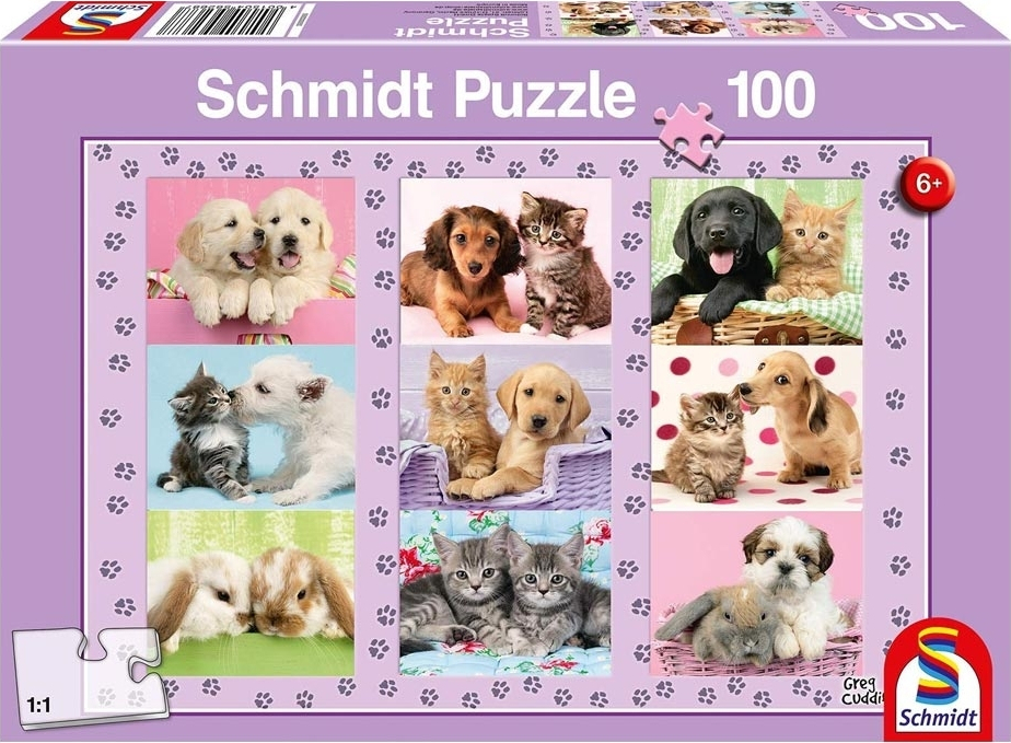 Schmidt Spiele - Puzzle My Animal Friends 100 Pcs 56268