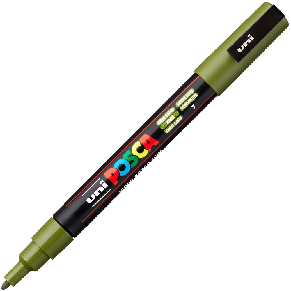 Uniball - Μαρκαδοράκι Posca PC-3M 0.9-1.3 mm Khaki Green 7 202326