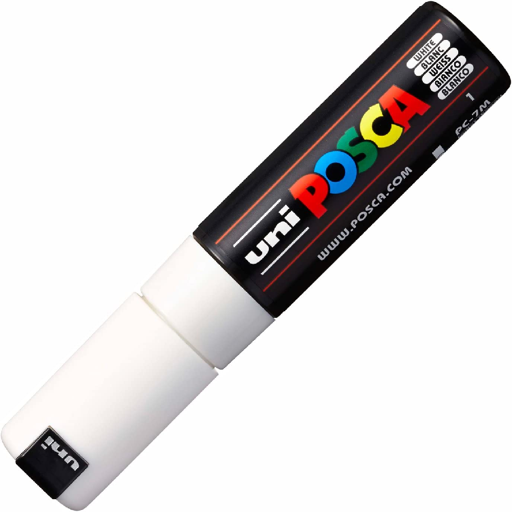 Uniball - Μαρκαδοράκι Posca PC-7M 4.5-5.5 mm White 1 22825