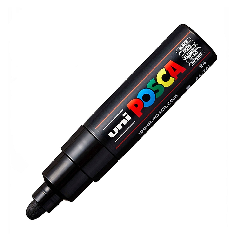 Uniball - Μαρκαδοράκι Posca PC-7M 4.5-5.5 mm Black 24 22839