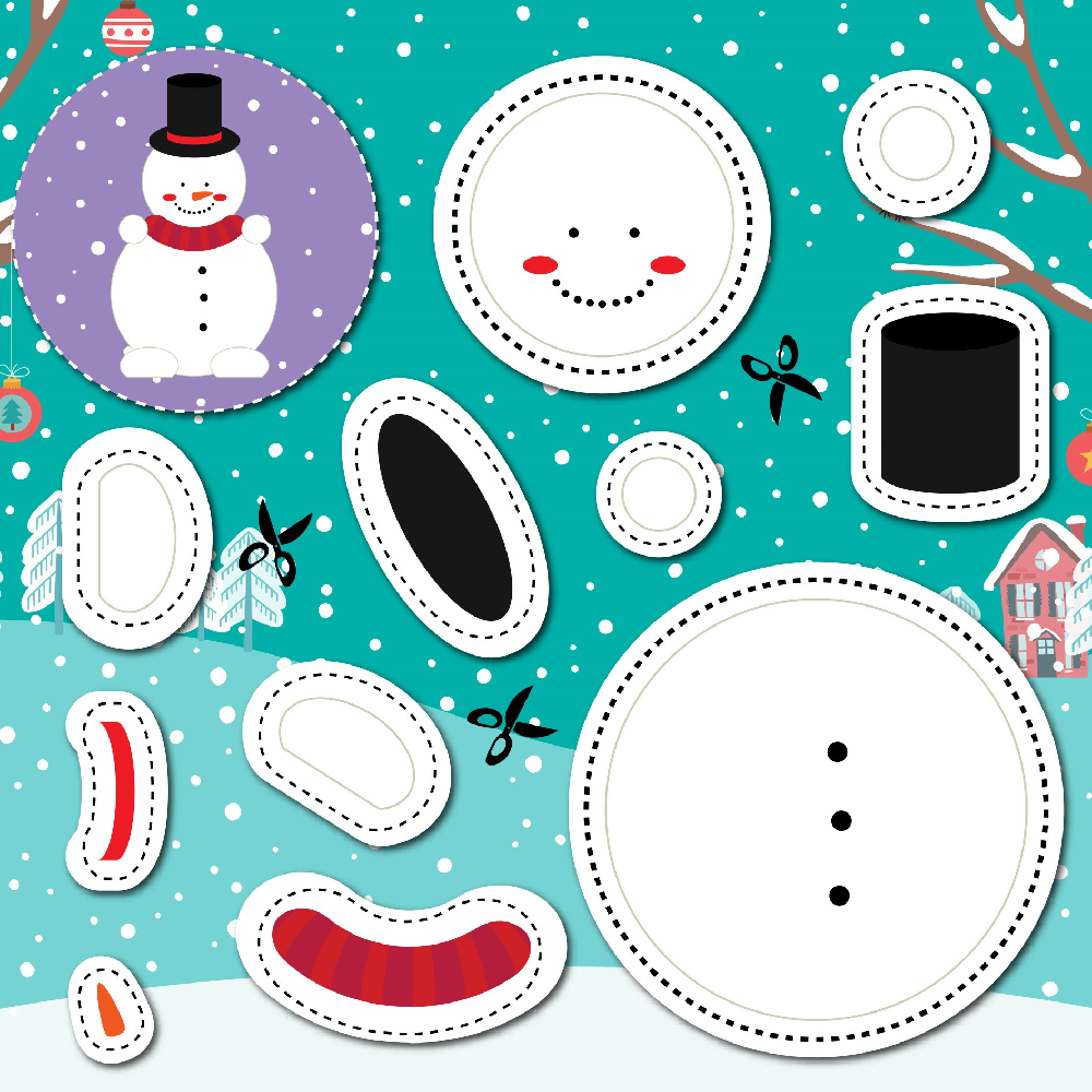 Χριστούγεννα - Ζωγραφική Kαι Xαρτοκοπτική