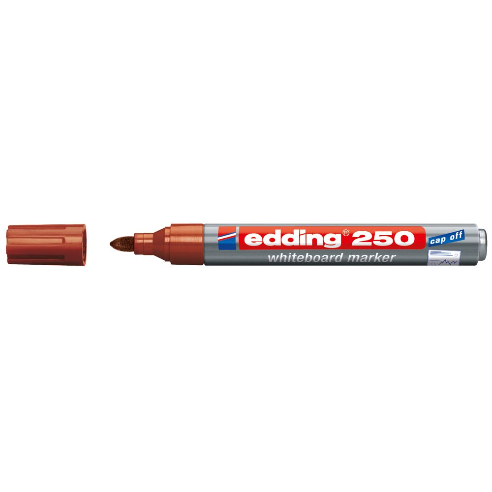 Edding – Μαρκαδόρος Λευκού Πίνακα 250, Καφέ 250-7