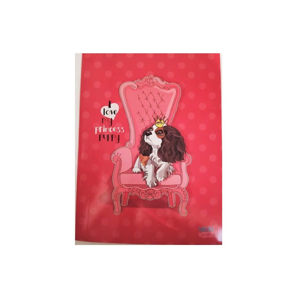 Skag - Ντοσιέ Με Λάστιχο A4, Neon Kidz, I Love My Princess Puppy 255011
