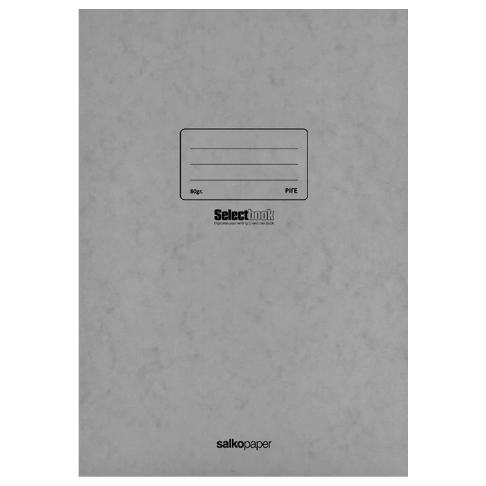 Salko Paper - Τετράδιο Καρφίτσα Prespan,  Select Book A4, 40 Φύλλα Γκρι 2602