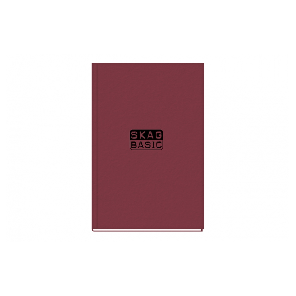 Skag - Τετράδιο Βιβλιοδετημένο Basic, Μπορντό 17 x 24,5 cm 96 Φύλλα 280815
