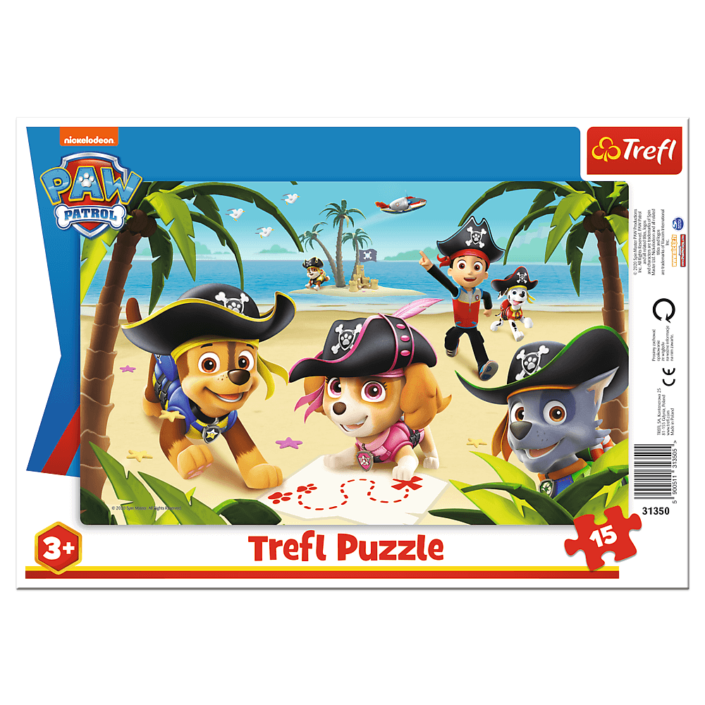 Trefl - Puzzle Frame, Paw Patrol Friends 15 Pcs 31350