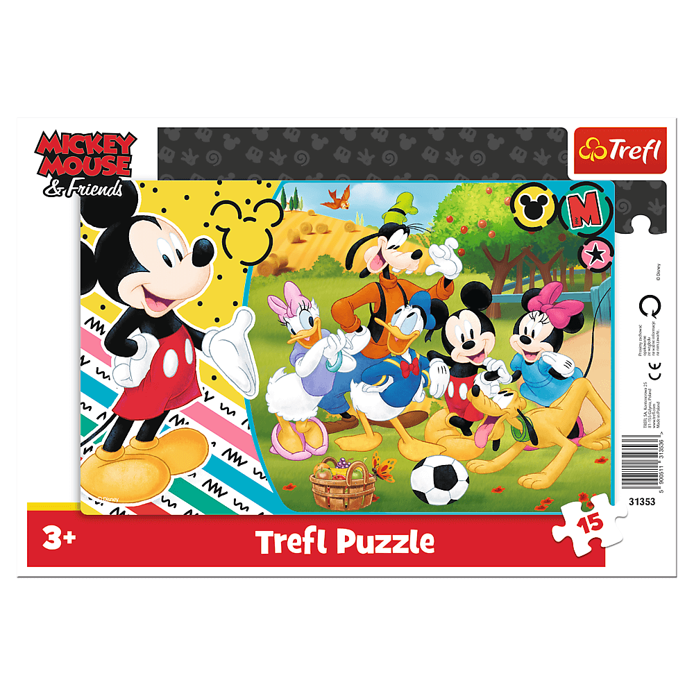 Trefl - Puzzle Mickey Mouse & Friends, Mickey In The Countryside 15 Pcs 31353
