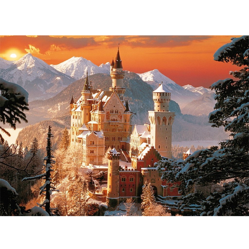 Trefl – Puzzle Wintry Neuschwanstein Castle, Germany 3000 Pcs 33025