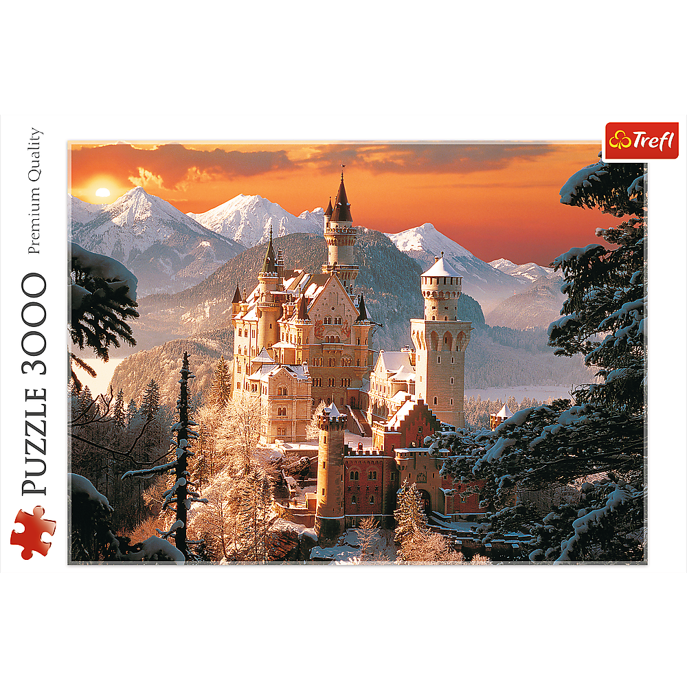 Trefl – Puzzle Wintry Neuschwanstein Castle, Germany 3000 Pcs 33025