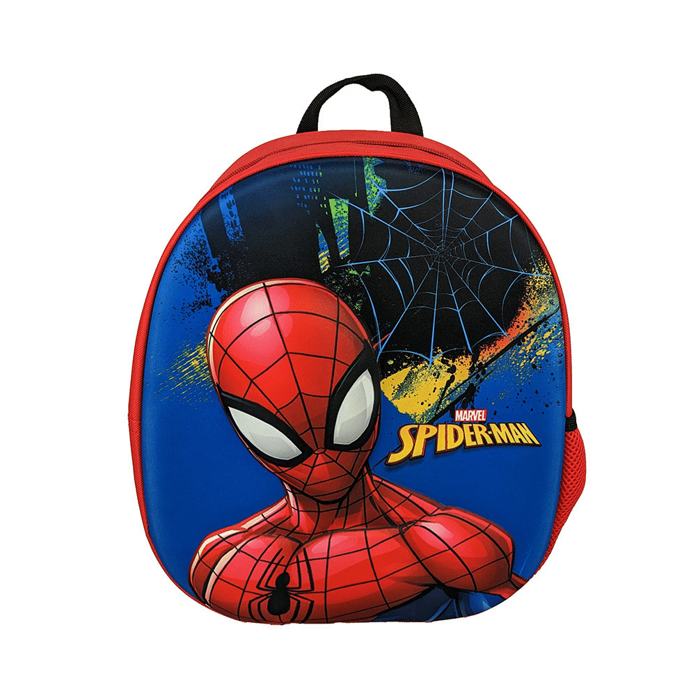 Gim - Τσάντα Πλάτης Νηπιαγωγείου,  Spiderman, Black City 3D 337-05050