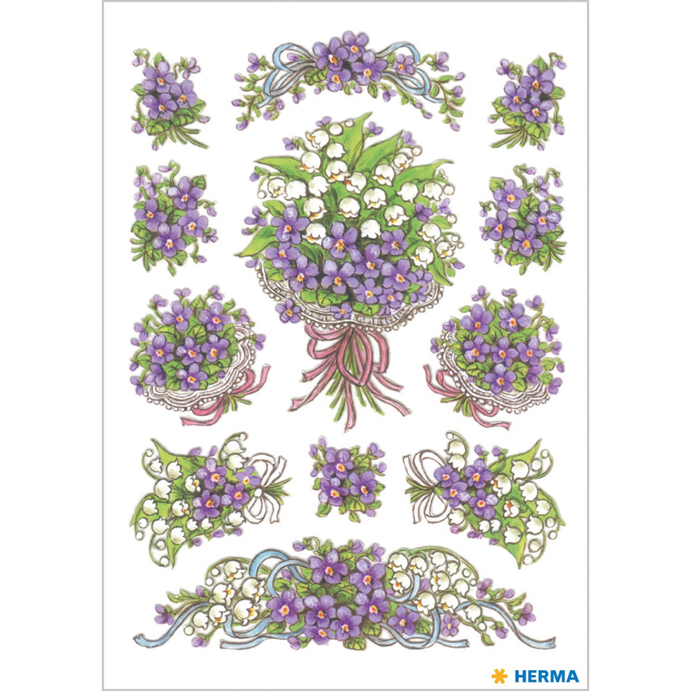 Herma - Αυτοκολλητάκια, Bouquets Of Violets 3378