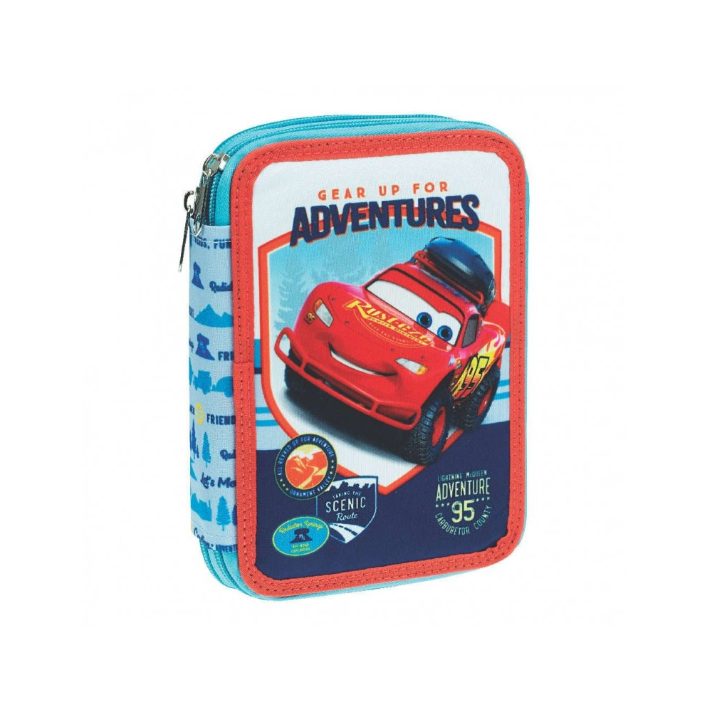 Gim – Κασετίνα Διπλή Γεμάτη Disney Pixar Cars Gear Up 341-37100