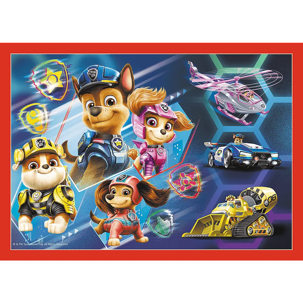 Trefl - Puzzle 4 in 1, Paw Patrol In The City 35/48/54/70 Pcs 34374