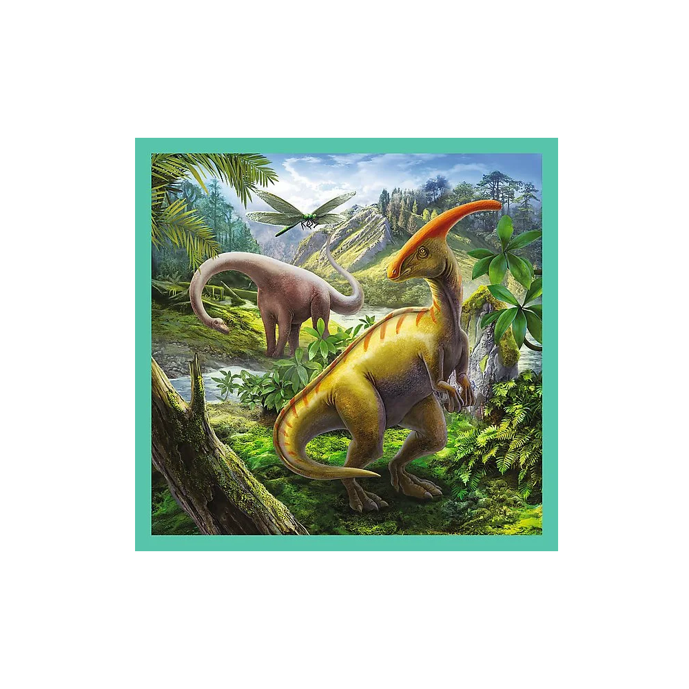 Trefl - Puzzle 3 in 1, The Extraordinary World Of Dinosaurs 20/36/50 Pcs 34837