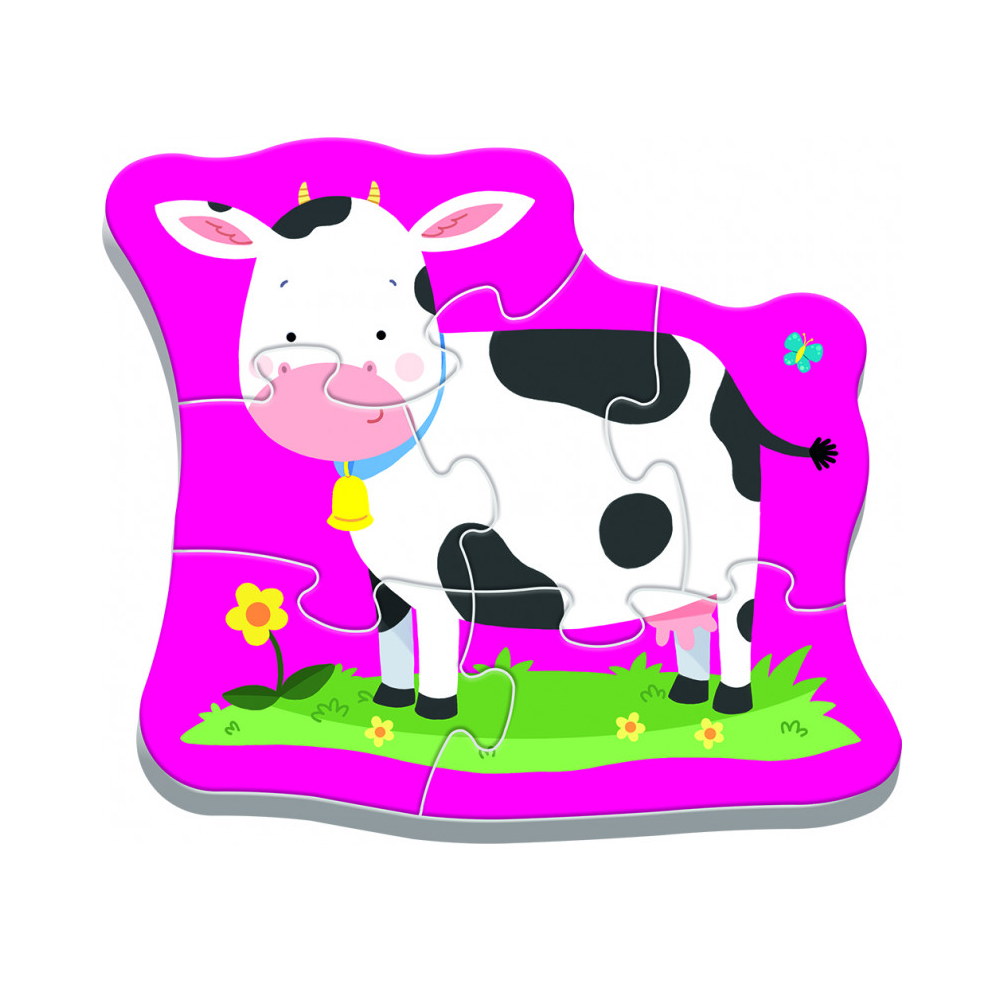 Trefl - Baby Puzzle, Animals On The Farm 3/4/5/6 Pcs 36070