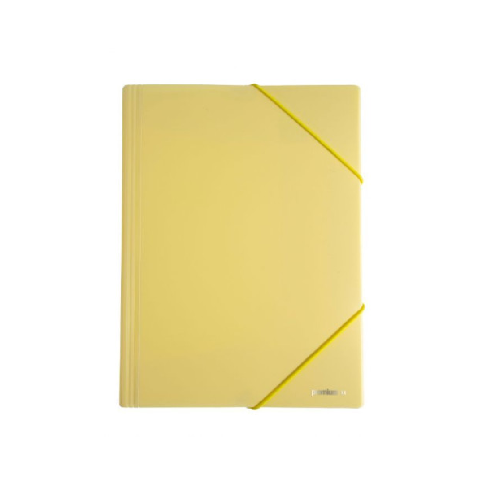 A&G Paper - Ντοσιέ Με Λάστιχο Πρεσπάν A4, Παστέλ Κίτρινο 36374