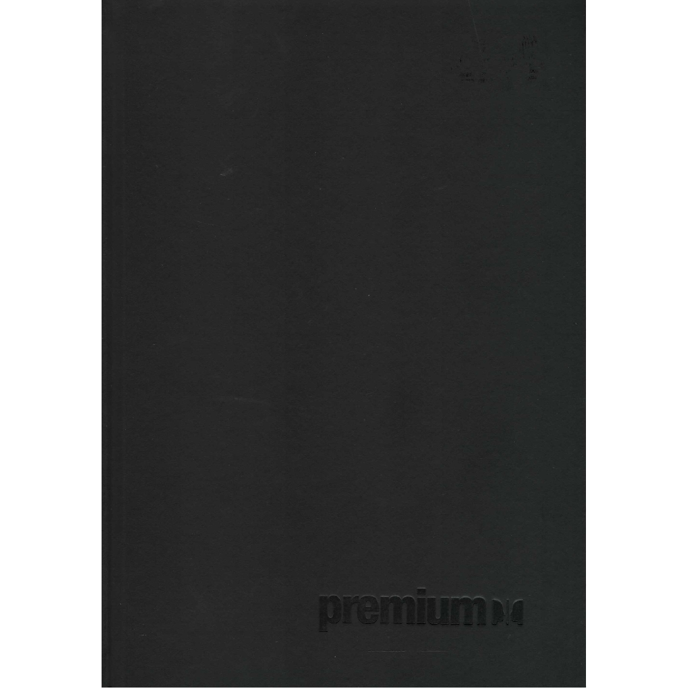 A&G Paper - Τετράδιο Βιβλιοδετημένο Ριγέ, Premium Β5 96 Φύλλα, Μαύρο 36988
