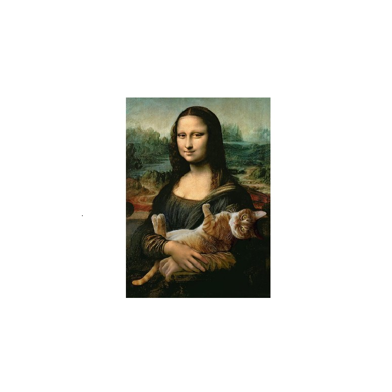 Trefl - Puzzle Mona Lisa And Purring Kitty 500 Pcs 37294