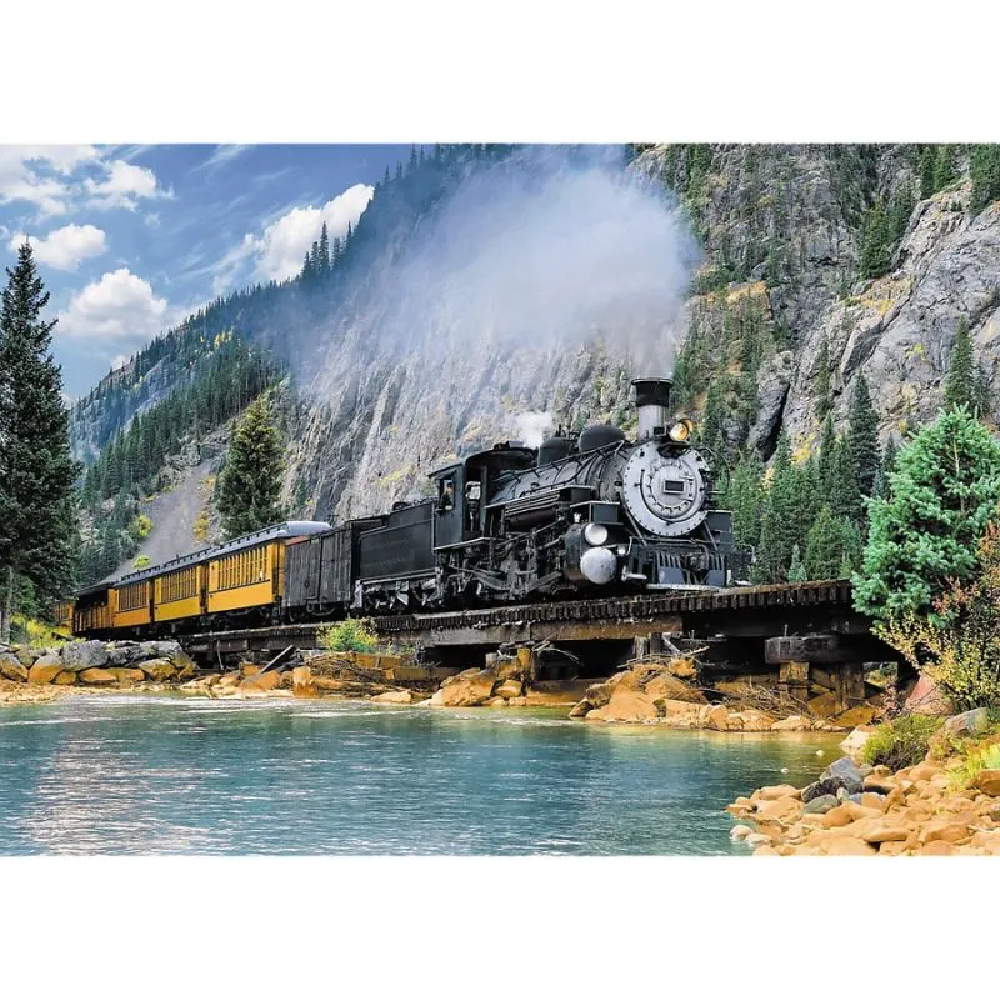 Trefl - Puzzle , Mountain Train 2D 500 pcs 37379