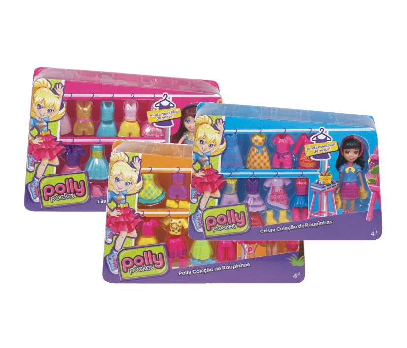 Mattel Polly Pocket Σετ Μόδας-3 Σχέδια  (CFY28)