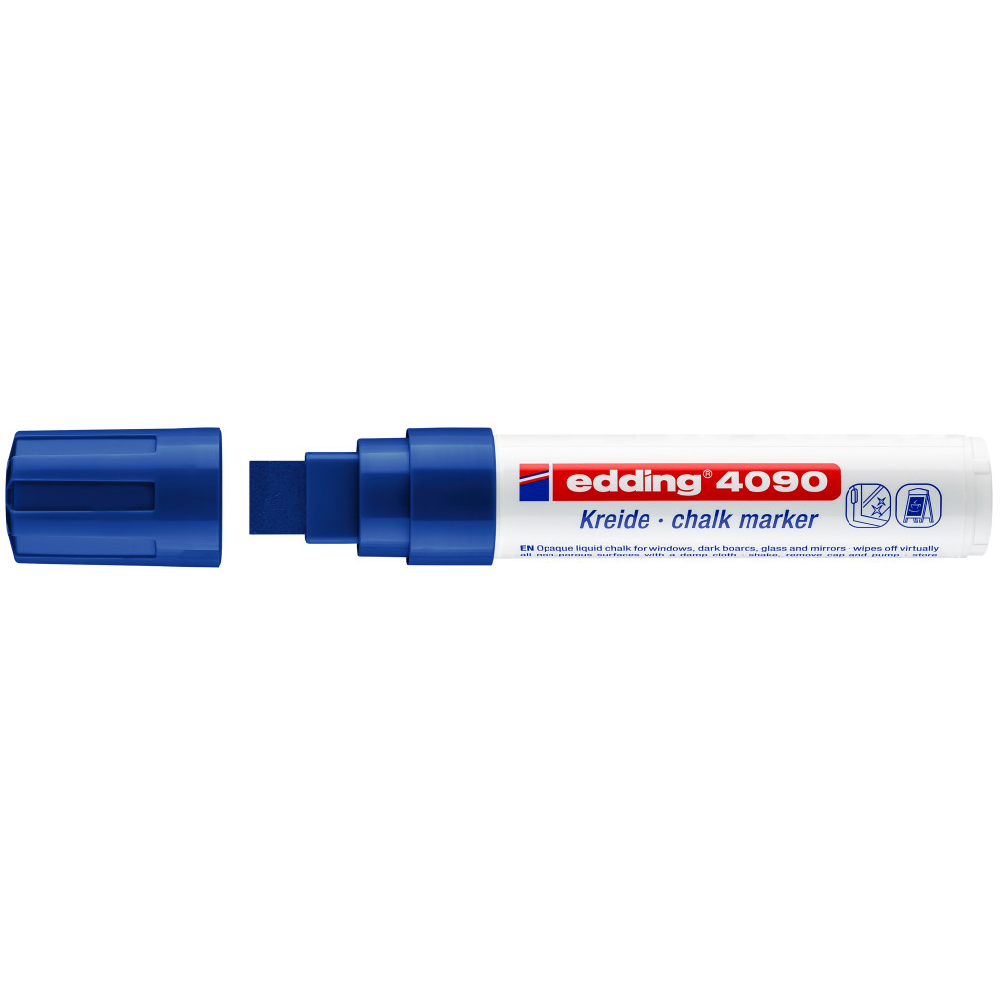 Edding – Μαρκαδόρος Κιμωλίας 4090, Μπλε 4090-3