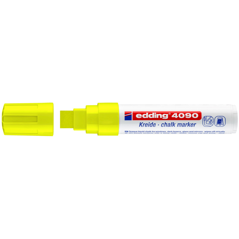 Edding – Μαρκαδόρος Κιμωλίας 4090, Neon Κίτρινο 4090-65