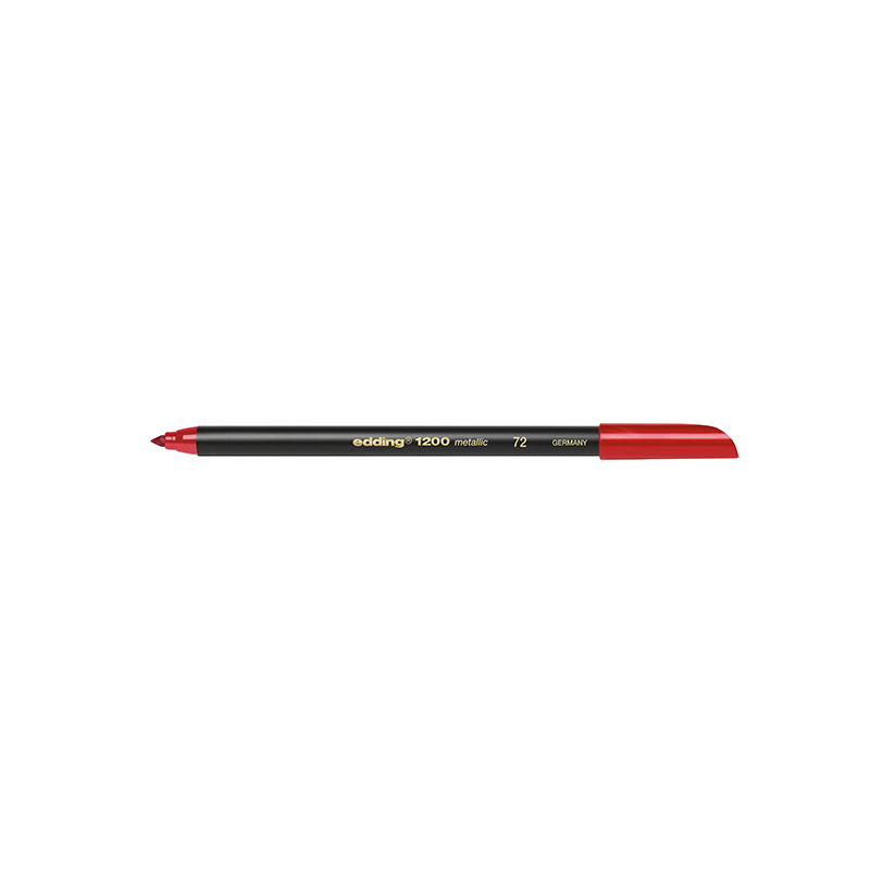 Edding - Μαρκαδόρος Ινών 1200, 1-3mm Metallic Red 1200072