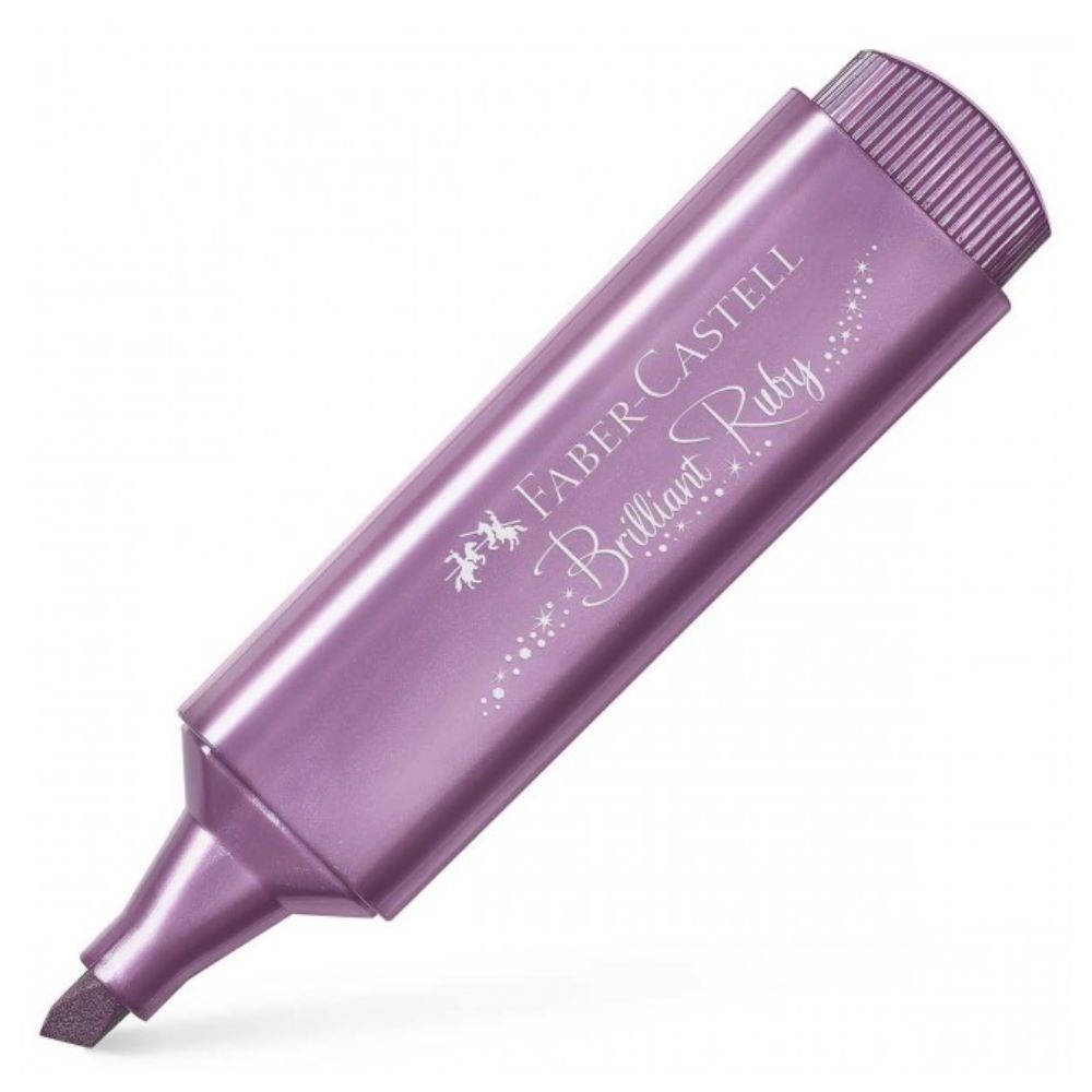 Faber Castell - Μαρκαδόρος Υπογράμμισης Textliner 1546, Metallic Brilliant Ruby 154691