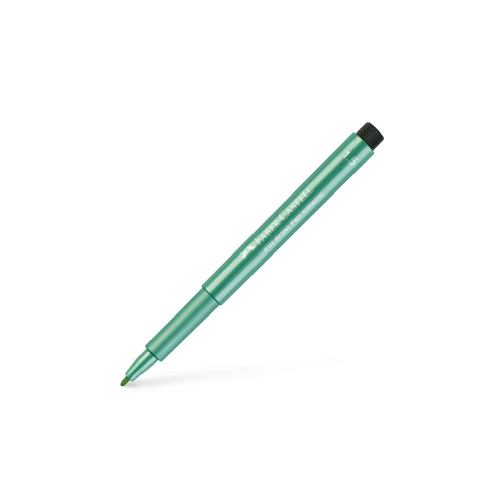 Faber Castell - Μαρκαδοράκι Pitt Artist 1.5 mm Metallic Green 673941