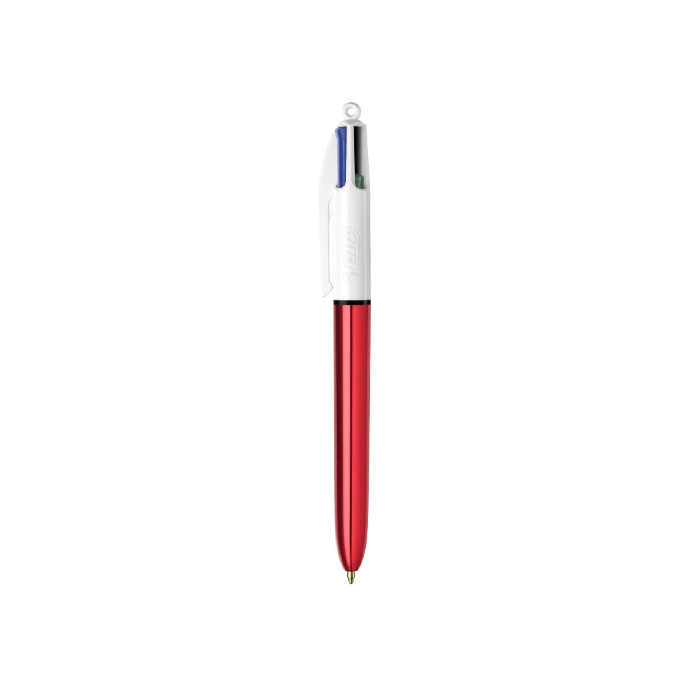 Bic - Στυλό 4 Colours Shine, Κόκκινο 404137