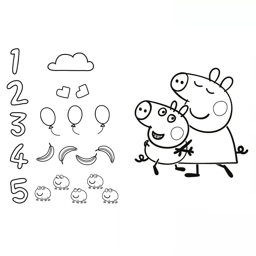 Trefl - Puzzle Super Giant Double-Sided, Meet Happy Peppa Pig 15 Pcs 42003
