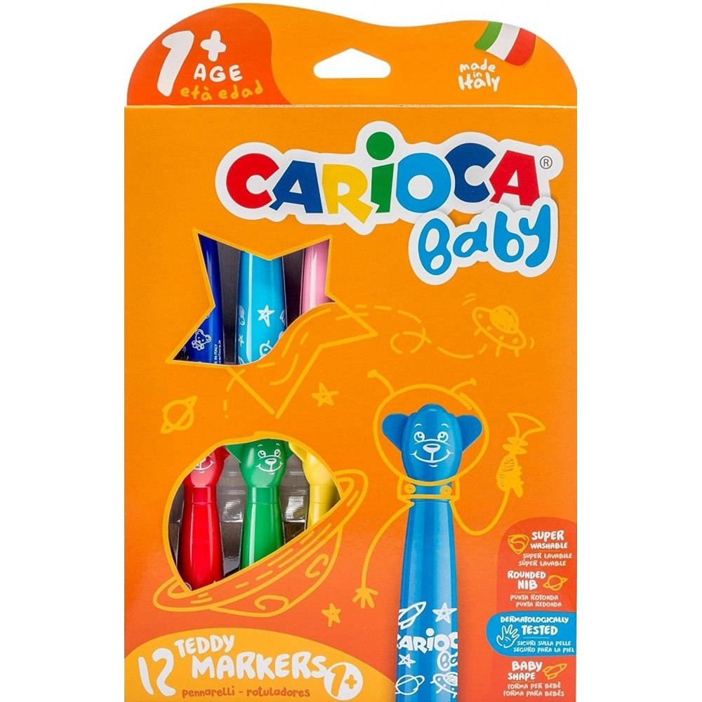 Carioca - Μαρκαδόροι Teddy Baby 1 + 12 Τεμάχια 42816