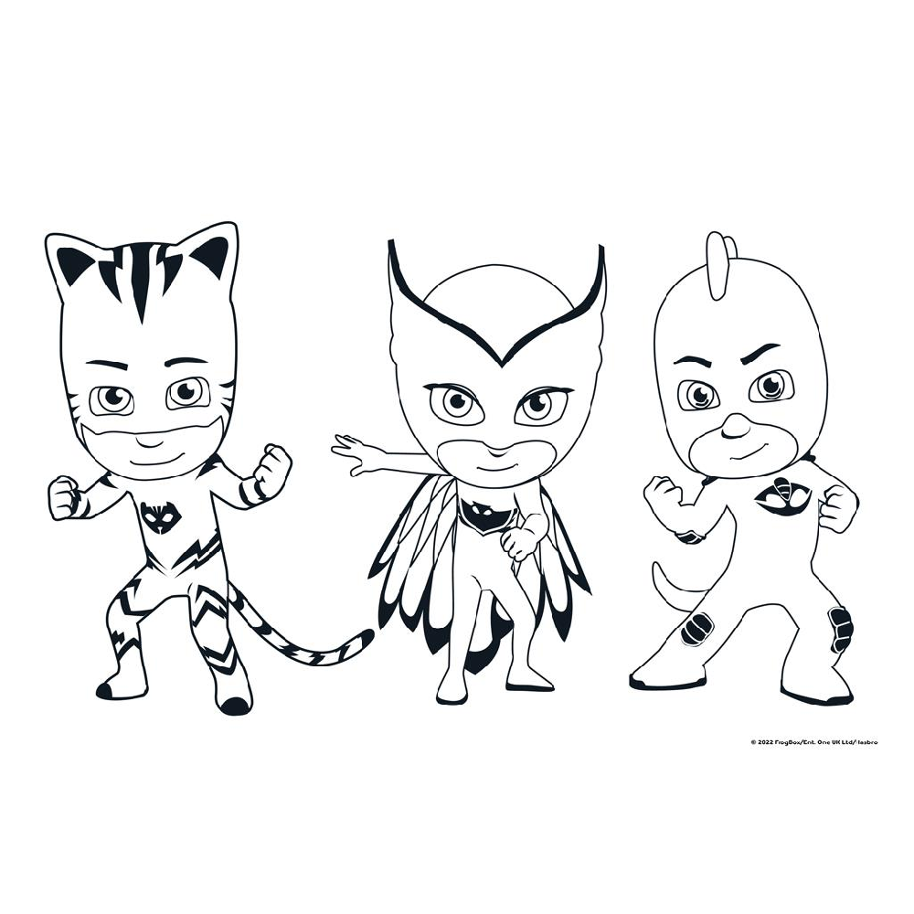 Diakakis - Μπλόκ Ζωγραφικής PJ Masks 40Φ 23x33cm 484255