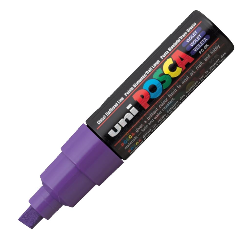 Uniball - Μαρκαδοράκι Posca PC-8K 8.0 mm Violet 12 91652