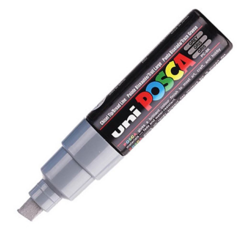 Uniball - Μαρκαδοράκι Posca PC-8K 8.0 mm Grey  37 91658