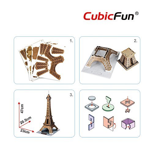 Cubic Fun – Puzzle 3D Eiffel Tower 39 Pcs C044h