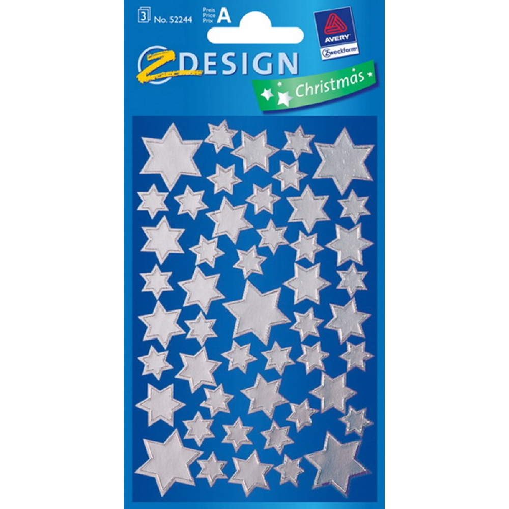 ZDesign - Αυτοκολλητάκια, Glossy Paper, Silver Stars 52244