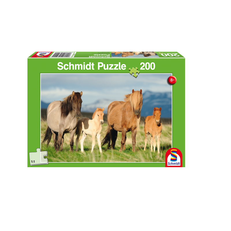 Schmidt Spiele – Puzzle Family Of Horses 200 Pcs 56199