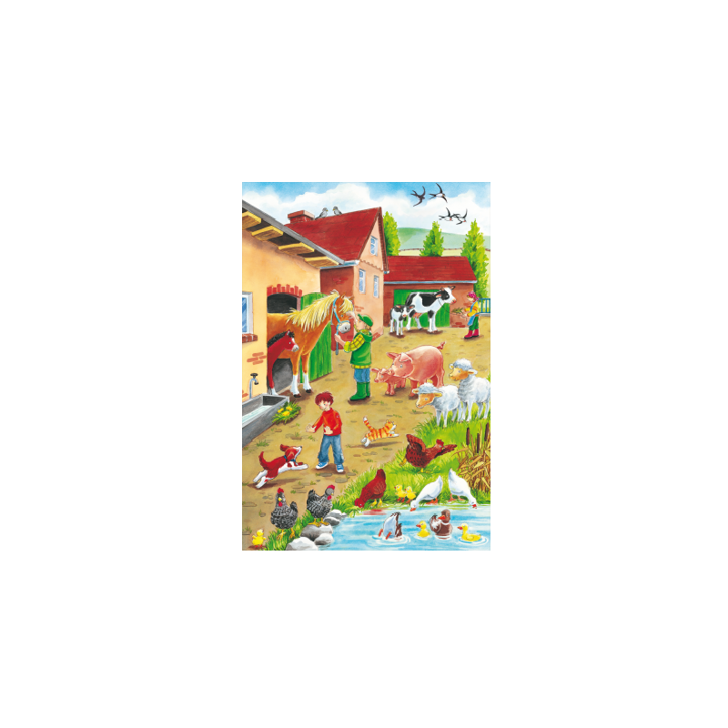Schmidt Spiele - Puzzle 3 in 1 Farm 24/24/24 Pcs 56216