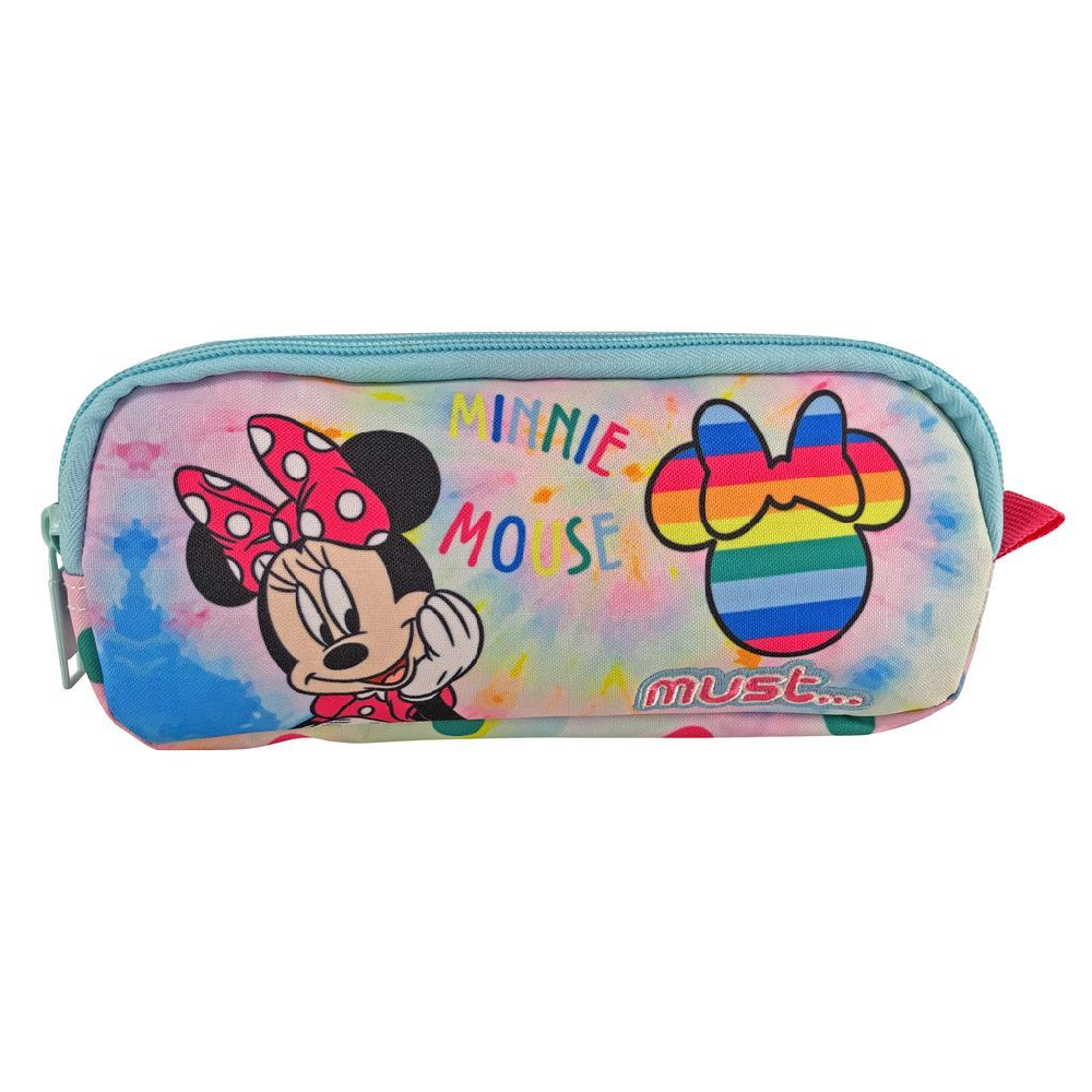 Diakakis - Κασετίνα Βαρελάκι Must, Disney, Minnie Mouse, I Love Rainbow 563596