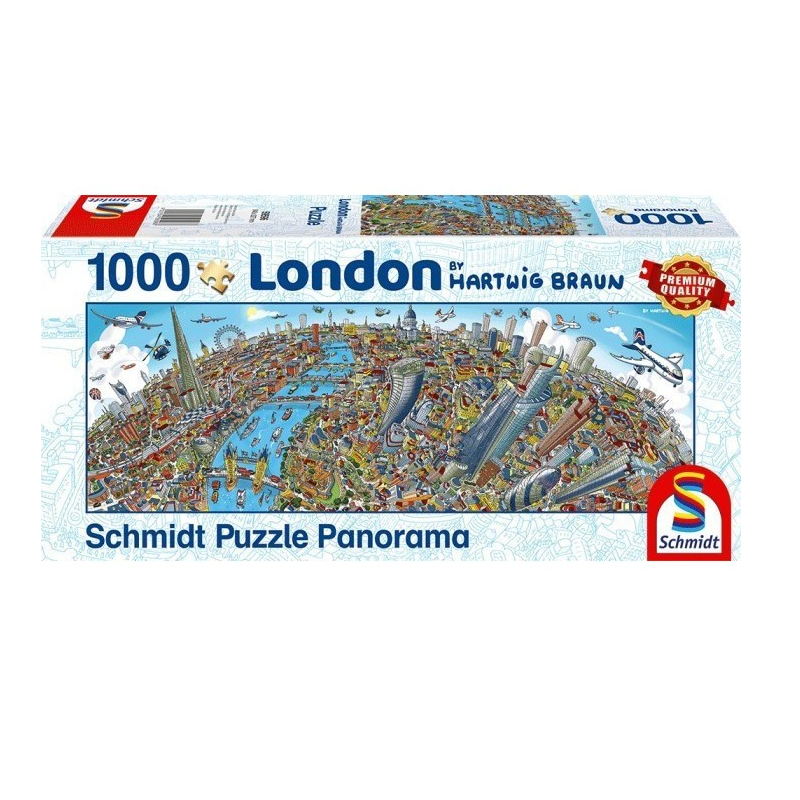 Schmidt Spiele – Puzzle Panorama London 1000 Pcs 59596