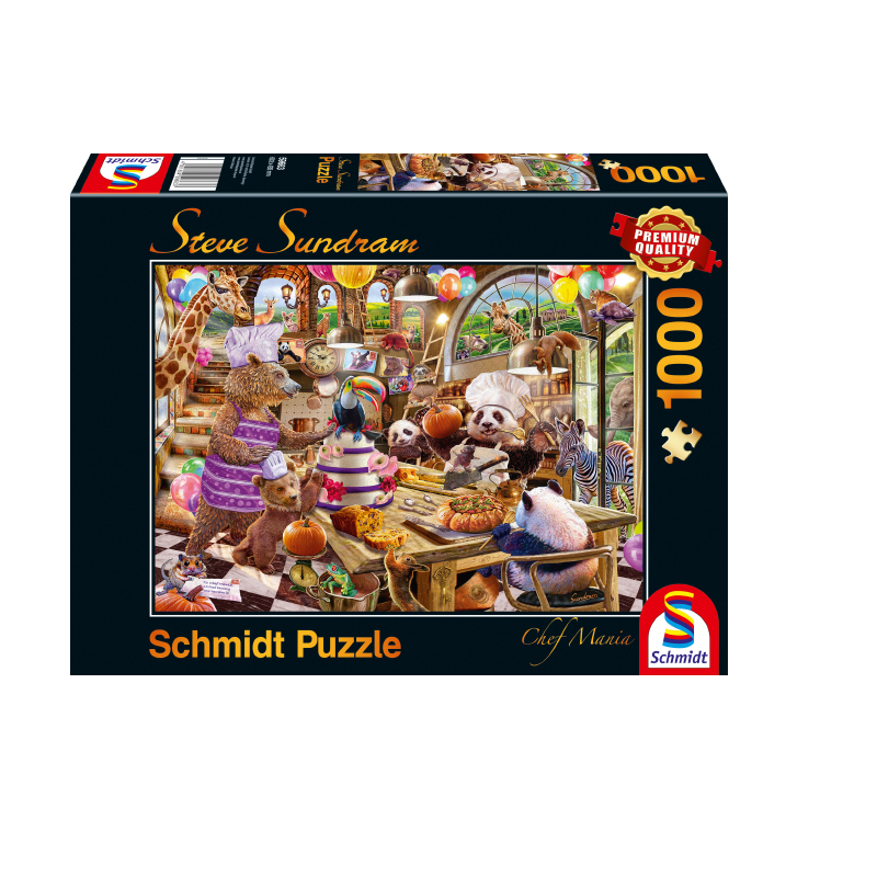 Schmidt Spiele – Puzzle Chef Mania 1000 Pcs 59663