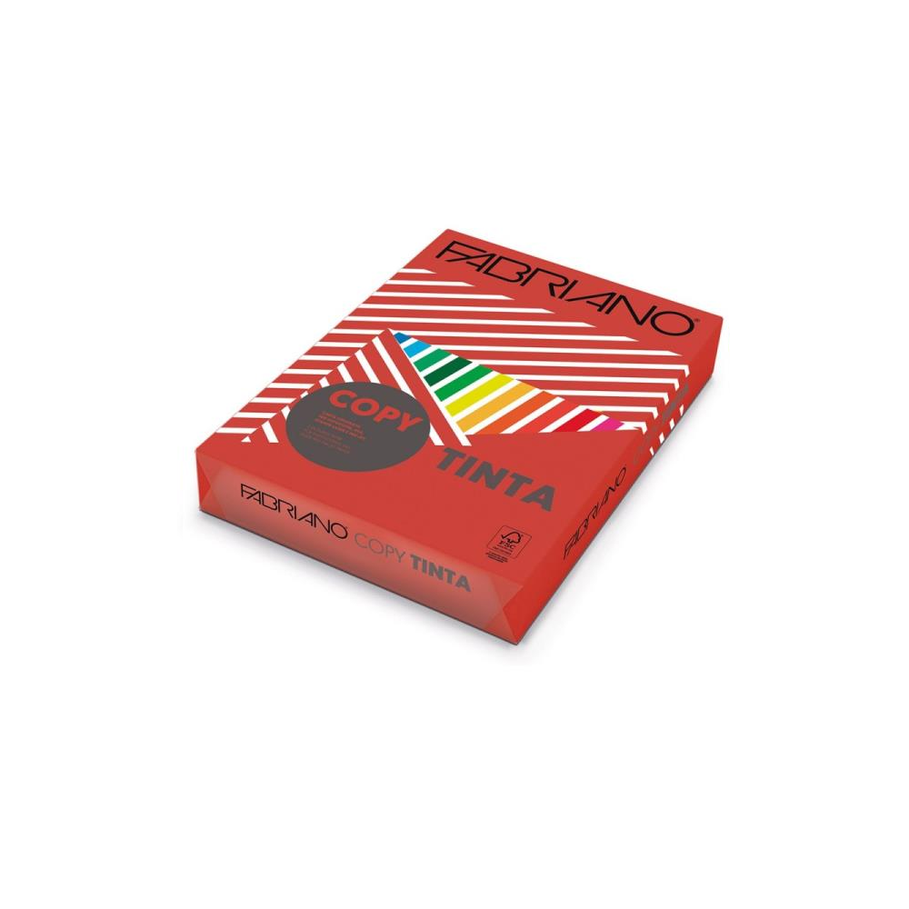 Fabriano - Χαρτί Εκτύπωσης Tinta Χρωματιστό, Red A4 160gr 250 Φύλλα (1 Δεσμίδα) 60516021