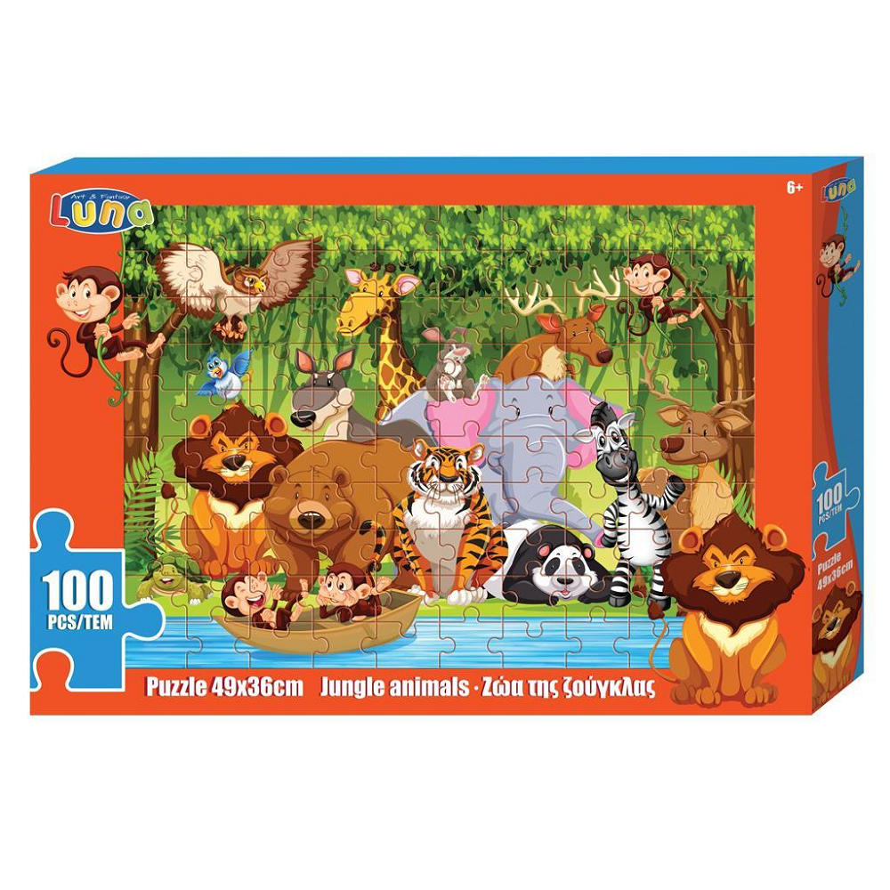 Luna – Puzzle Ζώα Της Ζούγκλας 100 Pcs 621580