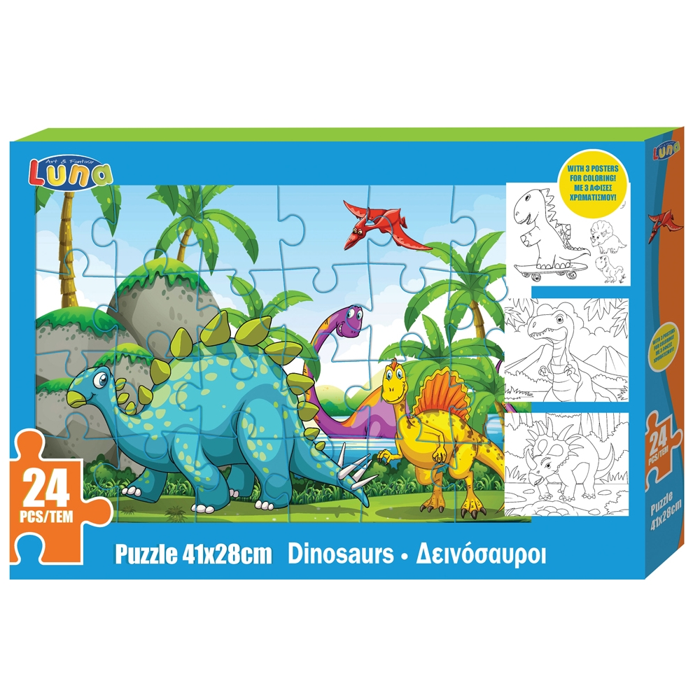 Luna – Puzzle Δεινόσαυροι 24 Pcs 621590