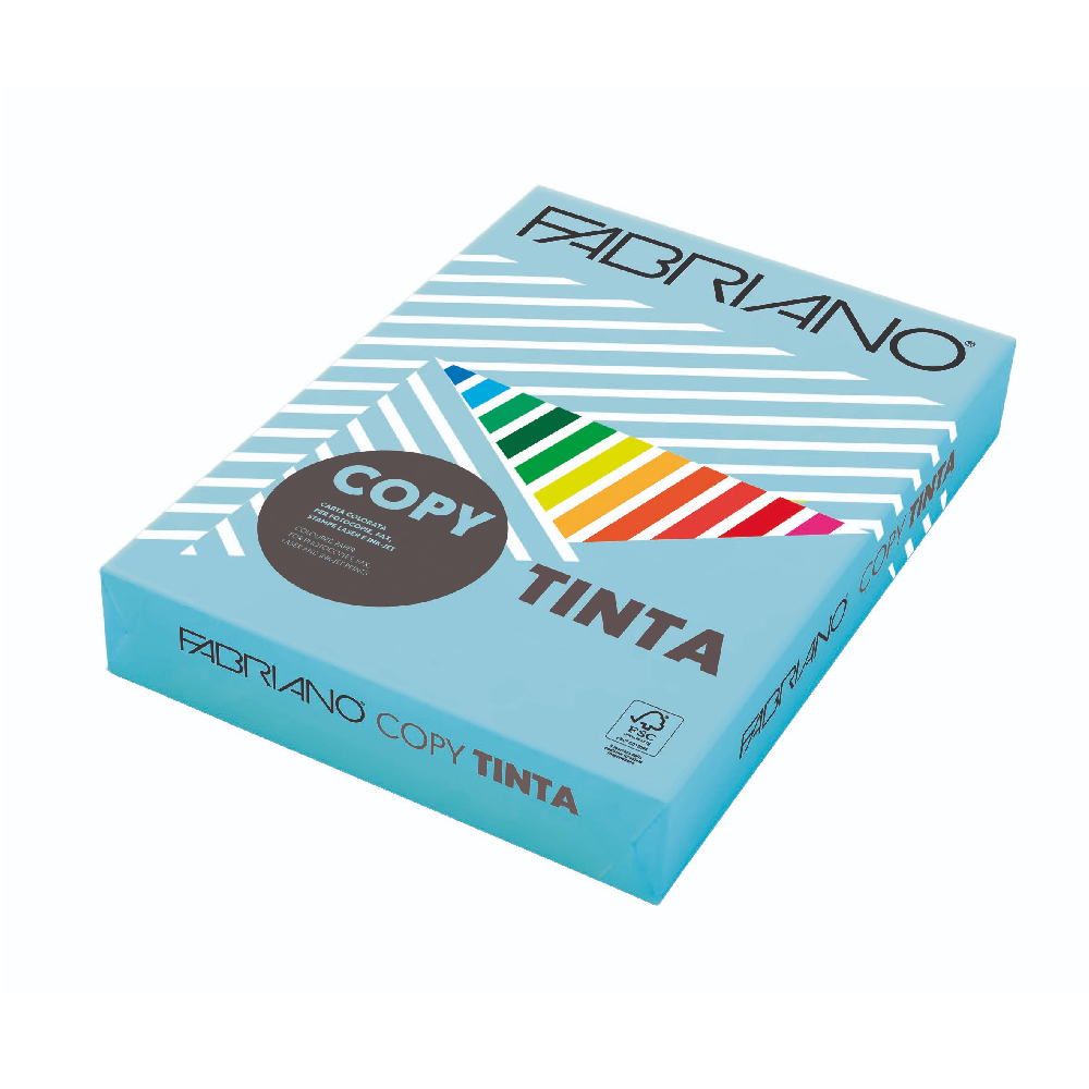 Fabriano - Χαρτί Εκτύπωσης Tinta Χρωματιστό, Sky Blue 160gr 250 Φύλλα (1 Δεσμίδα) 62316021