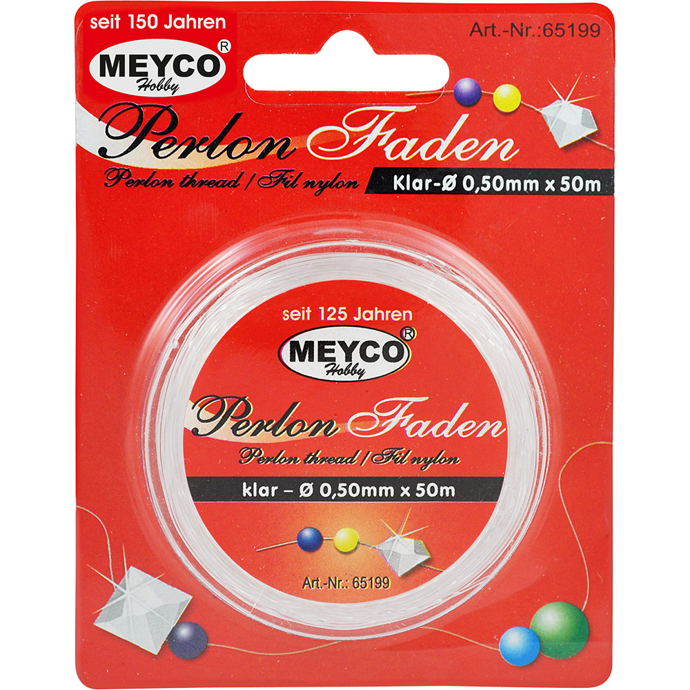 Meyco - Πετονιά Χειροτεχνίας Πλαστικό Λευκό 0,20mm x 50m 65197