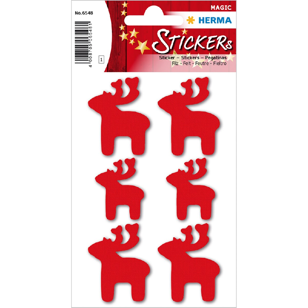 Herma - Αυτοκολλητάκια Red Felt, Elks 6548 Herma - Αυτοκολλητάκια Red Felt, Elks 6548