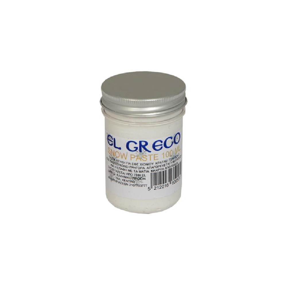 El Greco - Πάστα Διαμόρφωσης 3D, Χιονιού 110 ml 660053